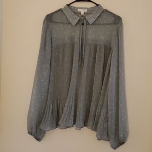 Sheer Sea Green Blouse